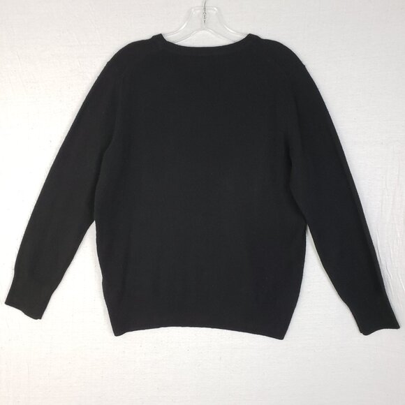 NAADAM 100% Cashmere Sweater Pullover Black Crew Neck Minimalist size M - Picture 8 of 14